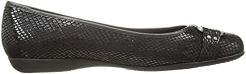 Trotters Women's Sizzle Signature Ballet Flat, Black Snake, 6.0 N US | Image 5