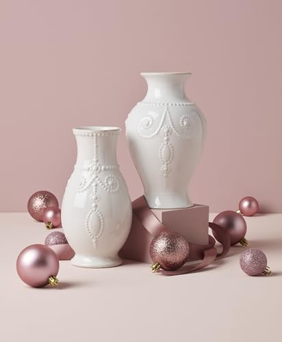 Image of Lenox 858819 French Perle White 8 inch Fluted Vase