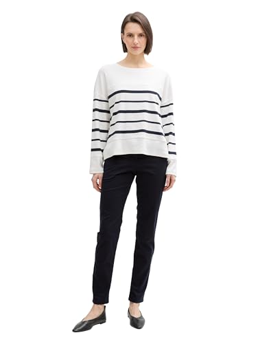 Tom Tailor Cropped Straight Leg Hose, Blue Navy minimal, 42/28 – Ansicht 5
