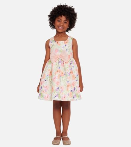 Bonnie Jean Girl's Easter Dress - Floral Dress with Short Sleeve Cardigan for Baby, Toddler, Little and Big Girls4