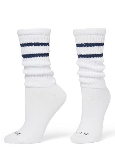 Image of HUE Women's Slouch Socks Crew Boot Chunky Ribbed Cotton Scrunch