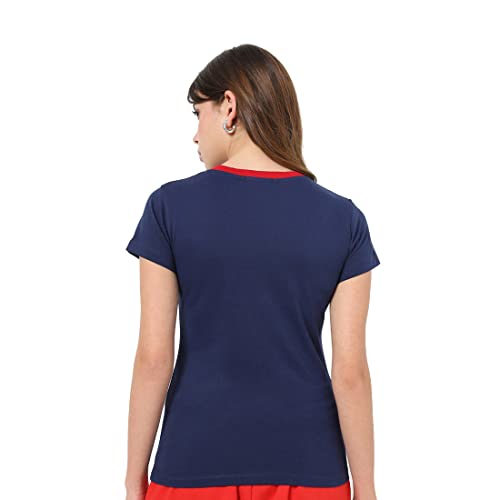 Image of Bewakoof Women Plain Solid Half Sleeve Round Neck T-Shirt