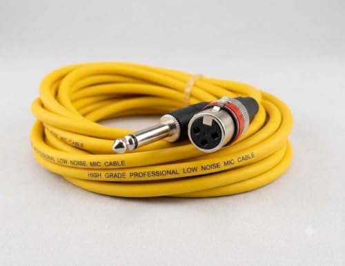 The EComm Person Professional Mic Cable XLR Female to 6.35mm Jack...