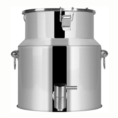 Jarra Con Grifo Lechera De Acero Inoxidable Con Tapa Cubo Para Transportar Leche, Para Almacenar Líquidos y Sólidos,Capacity-5L