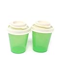 Tupperware Personal Salt and Pepper Shakers in Green