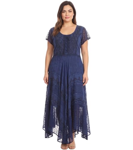 Image of Sakkas Marigold Embroidered Fairy Dress