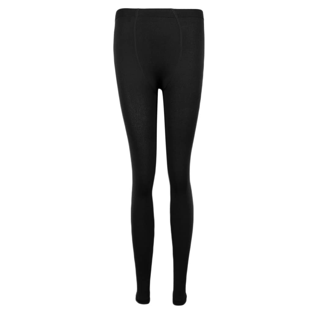 Women Fleece Lined Leggings High Waist Stretch Winter Warm Tights Black-image-34