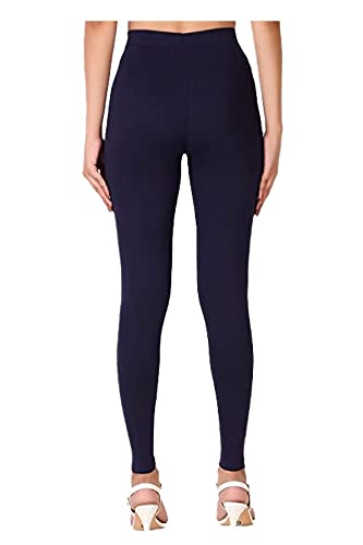 Image of H2 Women's Ankle Length Stretchable Cotton Leggings - Soft Stretch for Casual and Yoga