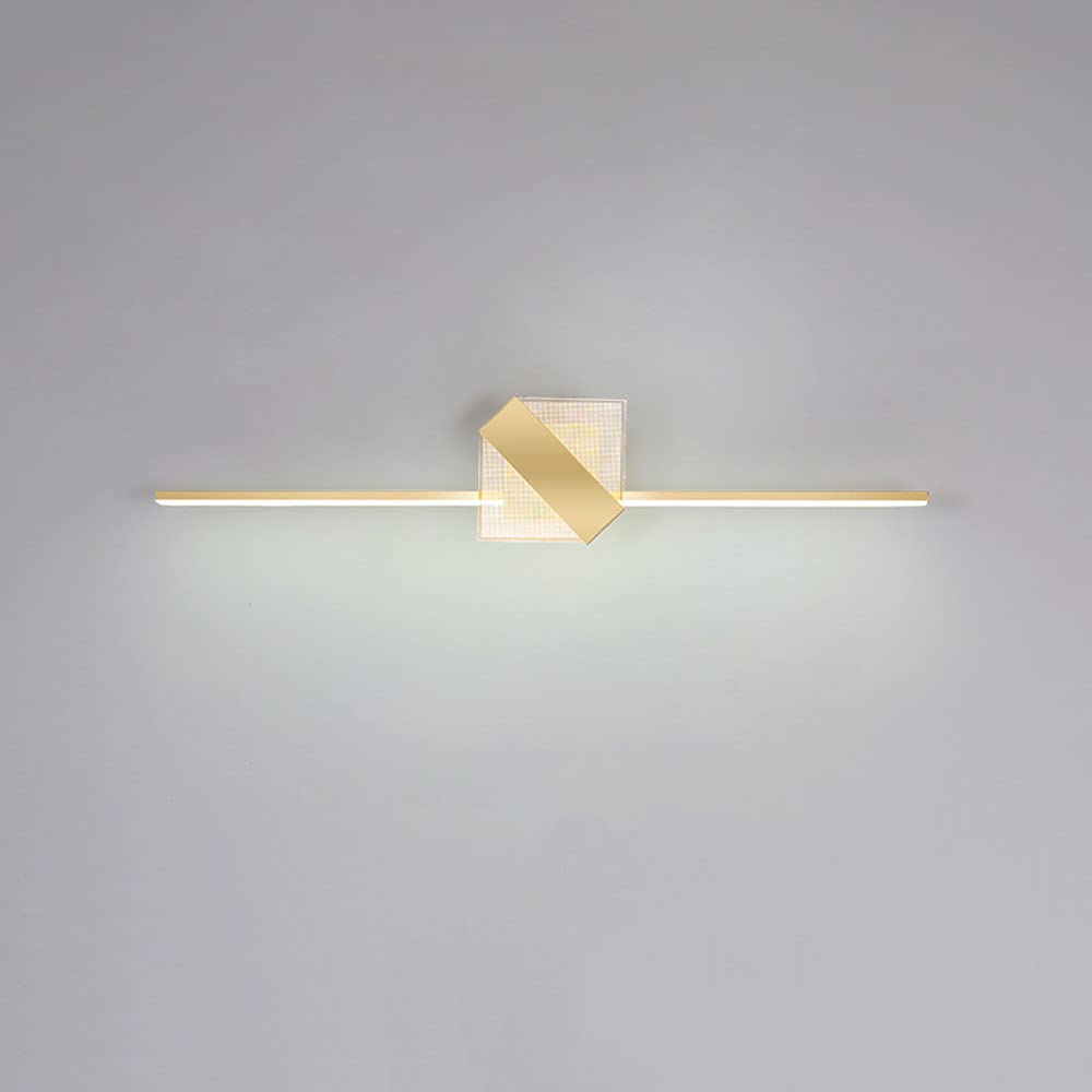 Lampada Frontale a Specchio Led, Lampada da Bagno Creativa in Metallo, Applique per Trucco da Parete Sopra lo Specchio Del Mobile, Illuminazione per Specchio da Bagno per il Water./6000K/80Cm