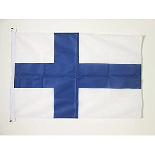 AZ FLAG, Finland Flag, 3x5 Ft, External Use, Finnish Banner Knitted Polyester with Two Plastic Rings, Fade Resistant