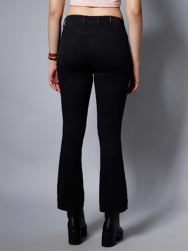 Image of HIGH STAR Women High Rise Bootcut High-Rise Clean Look Stretchable Jeans