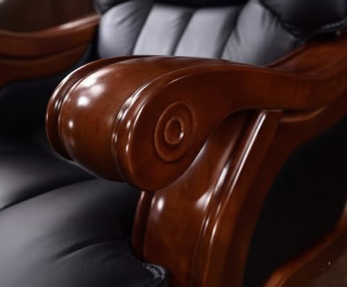 Image of Lakdi The Furniture High-Back Office Chair with Recliner, Swivel, Adjustable Height, Armrests, and Lumbar Support for Boss /Director & Executive - 111011282 BLK