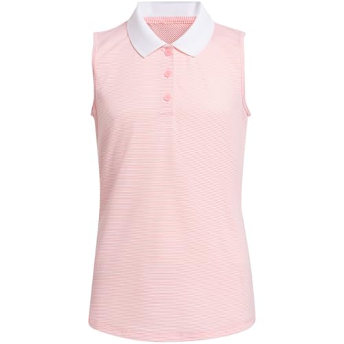 adidas Girls Sleeveless Golf Polo Shirt