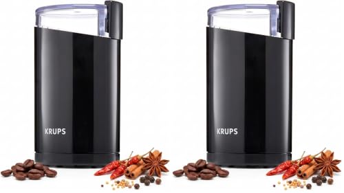 KRUPS Electric Coffee Grinder, Stainless Steel Blades, Black...
