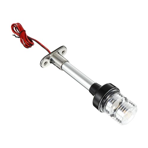 Toddmomy Luz de Navegación para Yates LED 360° 4500K Aluminio Resistente para Cubierta de Barco y Embarcaciones Marinas de 2 Millas Náuticas