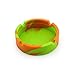 Produktbild TYBXK aschenbecher für draussen Tragbare 1X weiche Silikon-Gummi-Aschenbecher Pluminous Tray Halterung Anti siedende Multicolor Zigarettenhalter Werkzeuge 298 (Color : Orange Green Camo)