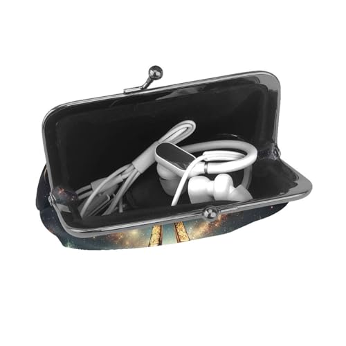 Pu Leather Buckle Coin Purse Eiffel-Tower-Paris Girls Kiss-Lock Change Purse Wallets4