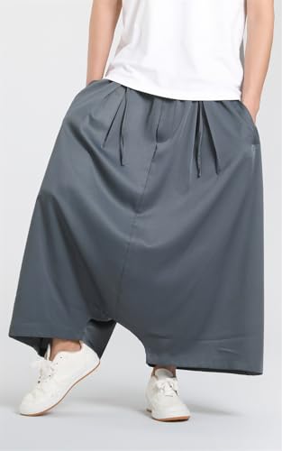 Seidarise Men's Harem Pant Wide Leg Pants Japanese Hip Hop Sweatpants Harem Pants Sports2