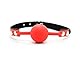 Silicone Knebel Ball,Silikon Knebel Mundknebel,Silikon Ball Gag mit Fetisch BDSM Sex Bondage,Verstellbarer SexSpiele Ballknebel,Mundknebel Sexspielzeug (Rot-1)
