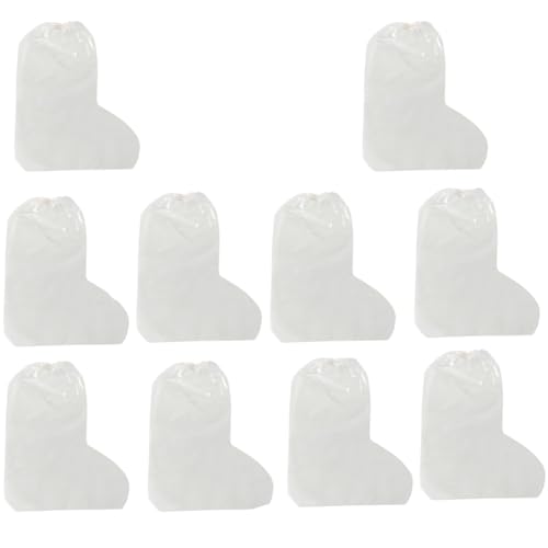 BFLCTTBD 10 Pcs Waterproof Boot Covers Disposable Child Kids Size Shoe Cover Rain Non Slip Outdoor Shoe Covers for Rainy Days Clear