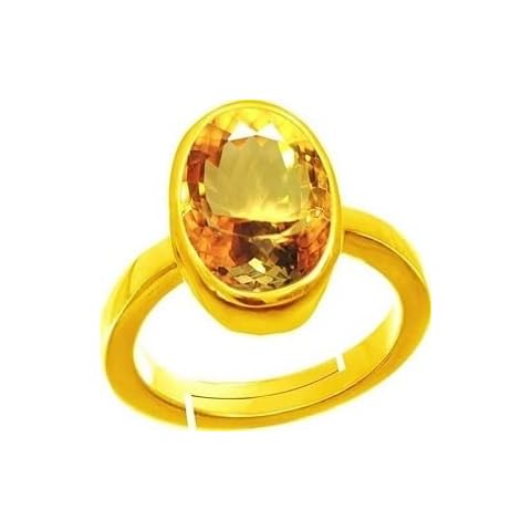 SIDHGEMS 10.25 Carat Citrine Ring for All Cover