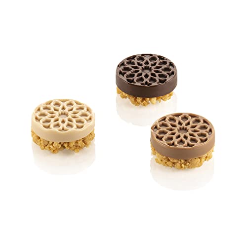 silikomart Mauresque Round SF378 Silicone Mould, Ruddy, 15 x 40mm