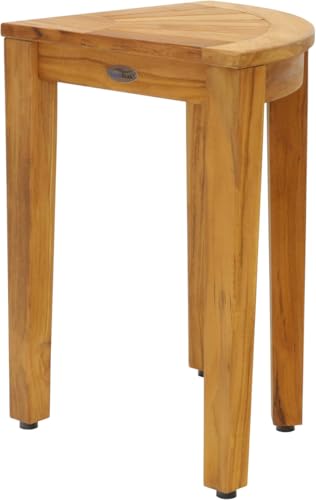 Image of AquaTeak Kai Corner 15.5 inch Teak Shower Bench