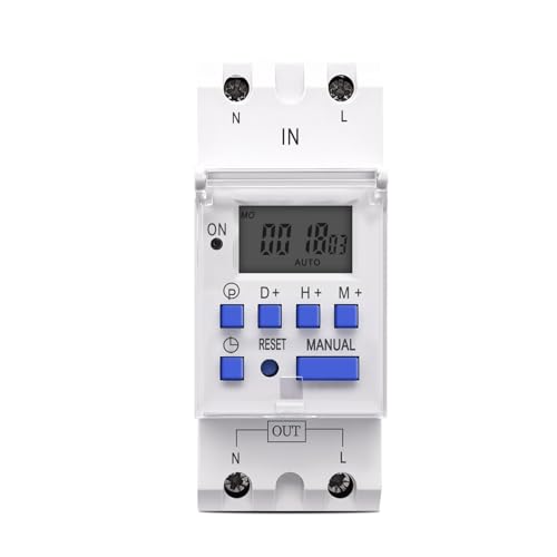 1pc 30A 12V AC DC Din Rail single phase Weekly 7 Days Programmable Digital TIME SWITCH Relay Timer CJJNXYZMD