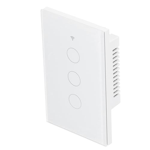 Interruptor de luz inteligente de 3 bandas para automatizar el salón familiar
