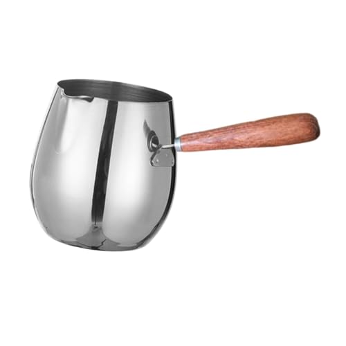 Image of Stainless Steel Turkish Coffee Pot Easy to Clean Leakproof Butter Warmer Pot 300ml | Kitchen, Dining & Bar | Small Kitchen Appliances | Coffee & Tea Makers | Percolators & Moka Pots