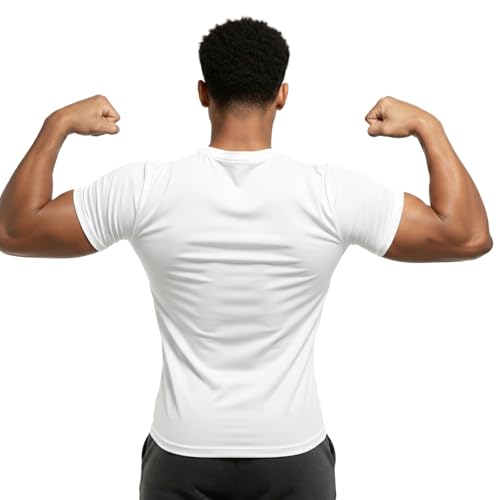 Image of NINQ Full Sleeve Compression, Workout, Round Neck, Down Shoulder T-Shirt - Men's Gym, Athletic & Sports Tights for Fitness