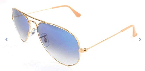 Ray-Ban Aviator 3025 Gold Frame with Blue Gradient lenses RB 3025 001/3F 58MM Medium2