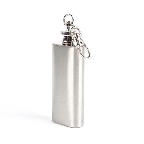ZHOUBA 2oz Mini Wijnfles RVS Liquor Hip Flask met Schroefdop Draagbaar one size ZILVER - Image 3