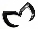 PROMOTORING For 14-16 MAZDA3 / 02-13 MAZDA6 / 04-11 RX-8 EVIL 'M' REAR TRUNK EMBLEM BADGE - GLOSS BLACK