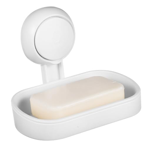 LIFKOME Jabón Autodrenante con Ventosa Soporte para Barra De Jabón De Pared De Jabón para Ducha Instalación Sin Taladrar Color