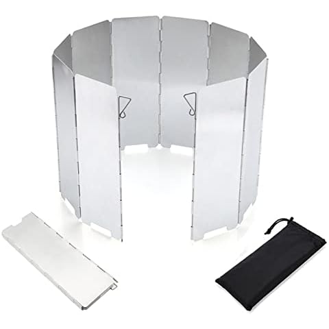 Parabrisas Plegable para Camping Aluminio 10 Placas Cover