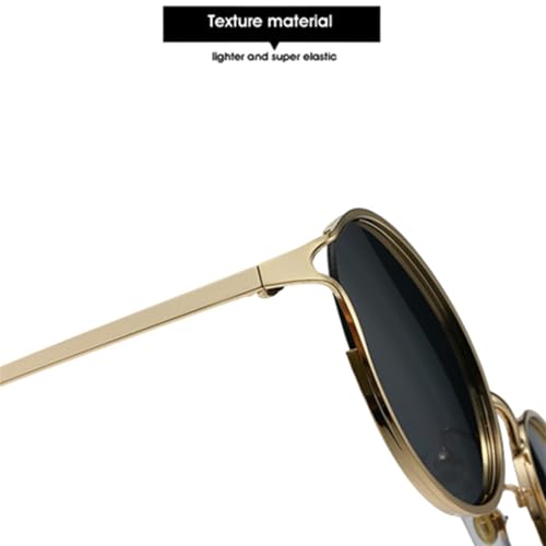 Lunettes de soleil rondes métal punk pour vos festivals et sorties - 5