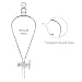 StonyLab PTFE Stopcock Separatory Funnel 2L, Borosilicate Glass Heavy Wall Conical Pear-Shaped Separation Funnel with 24/29 Joint