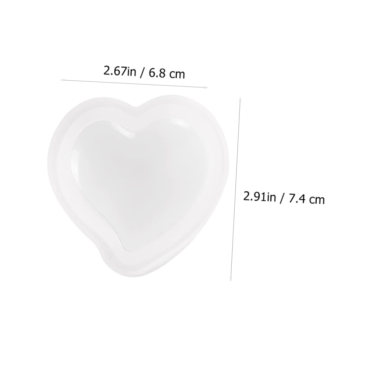 Stampo In Silicone Per Ciotola A Forma Di Cuore Alipis – Per Resina Fai Da Te, Contenitore Portagioielli Flessibile, Resistente E Riutilizzabile