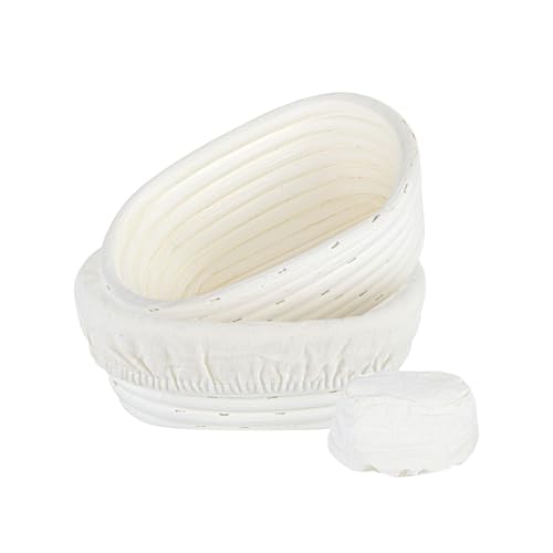 Restaurantware Oval Rattan Banneton Proofing Basket, 2 Cotton Liners, 10 Ct by Restaurantware - Used condition - US$160.52