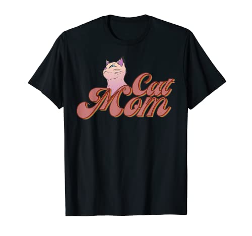 La vida es mejor con Cats Cat Mom Camiseta