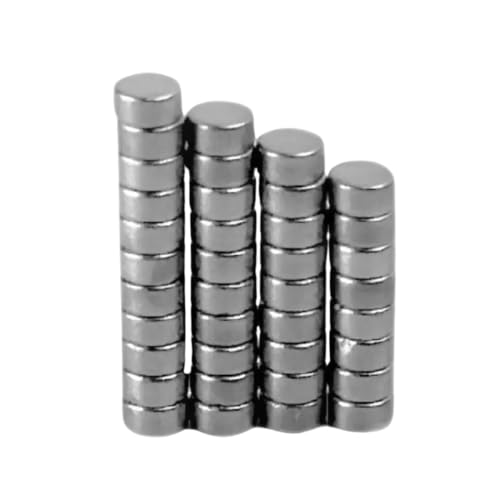 Strong Magnets Neodym Magnet - Rund 2 x 1 mm - 10 Stück - Extra stark, hält bis 100 g - Für Magnettafel, Kühlschrank, Whiteboard, Pinnwand, Büro