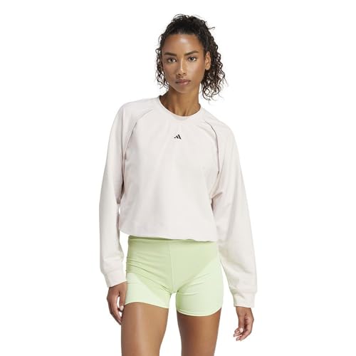 Image of adidas Womens Power Cover Up Gym Top Putmau/Black 14