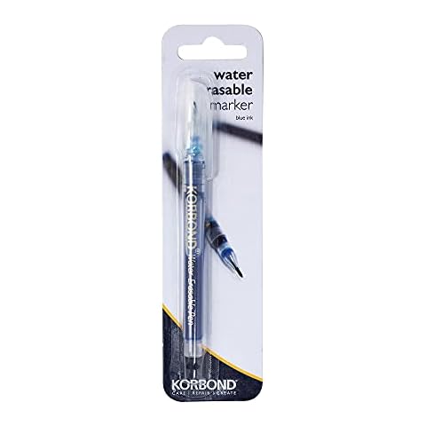 Korbond Water Erasable Marker, Blue Ink Cover
