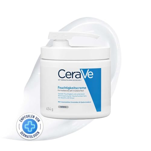 Crema Idratante CeraVe per Pelli da Secche a Molto Secche con Ceramidi e Acido Ialuronico - Flacone da 473 ml