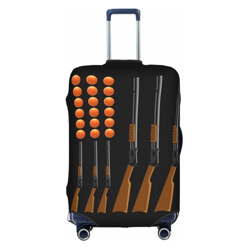 Travel Luggage Cover America Flag Trap Shooting Skeet Fashion Washable Baggage Suitcase Protector Fit For Luggage Large
