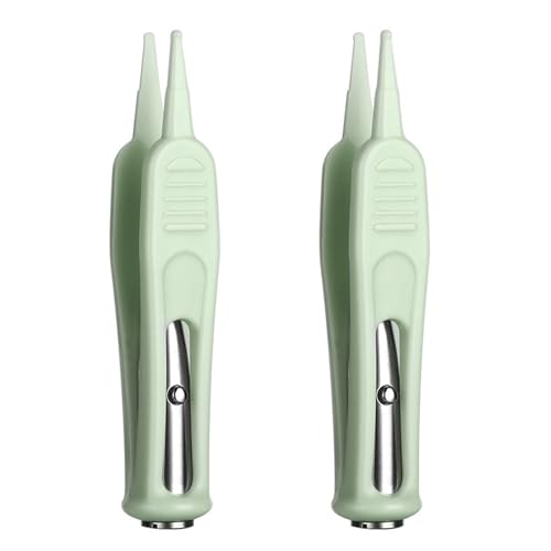 Pinzas de Nariz de Bebé con Luz LED,Pinzas de Limpieza Nasal para Bebés,Pinzas de Limpieza Seguridad de Nariz para Bebés,Limpiador de Herramientas para Oreja,Boca,Nariz y Ombligo de Bebés,2PC