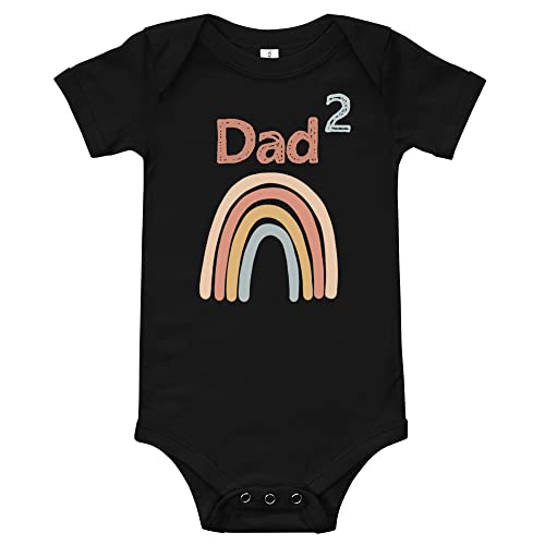 Dad2 Baby one Piece Gay Dads Bodysuit Two Dads Baby Gift Two Daddies LGBTQA Baby Clothes IVF Surrogacy