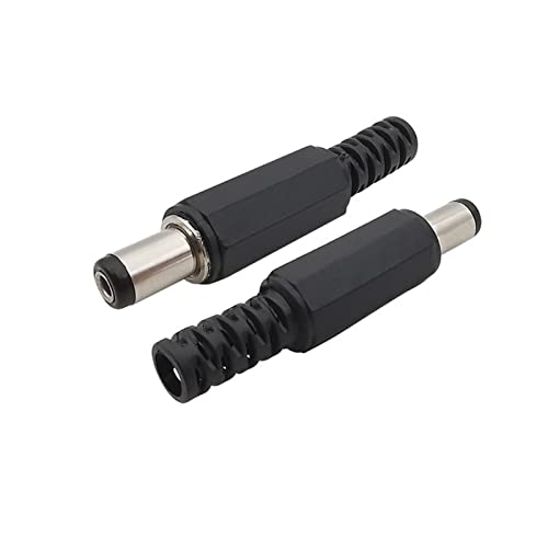Connecteur d'alimentation 5.5x2.1mm femelle DC-022B et fiche mâle pour châssis électronique