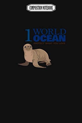 Composition Notebook: 1 World Ocean Sea Lion Avenging Pens Party Plates Slippers Crystal Fingerlings Narwhal Notebook Journal Notebook Blank Lined Ruled 6x9 100 Pages